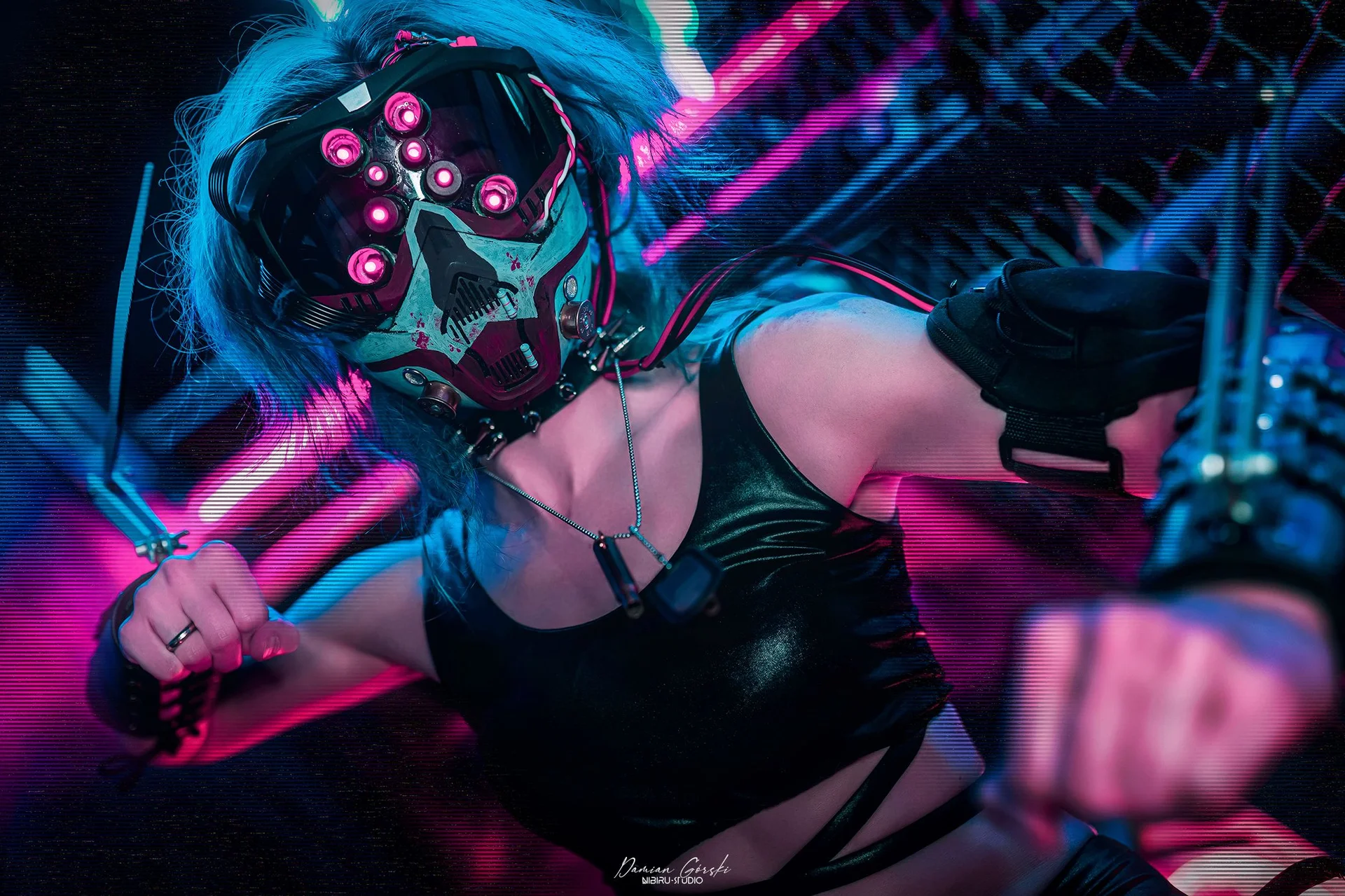 Cyberpunkowa sesja w barze Afterlife w Gdańsku