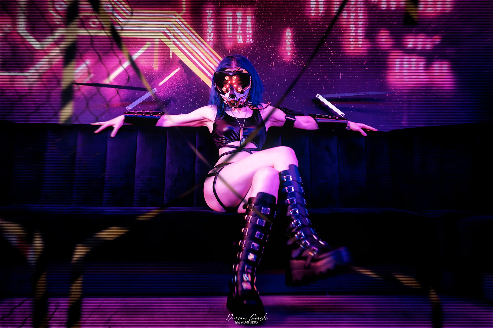 Cyberpunkowa sesja w barze Afterlife w Gdańsku