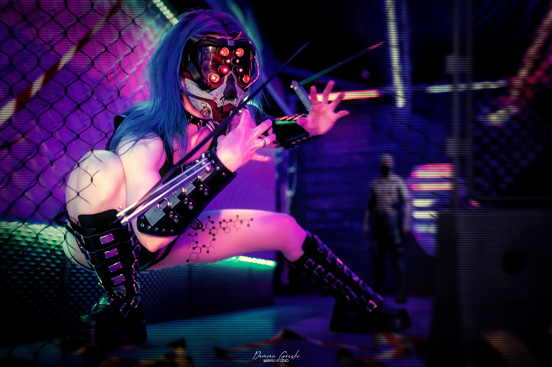 Cyberpunkowa sesja w barze Afterlife w Gdańsku