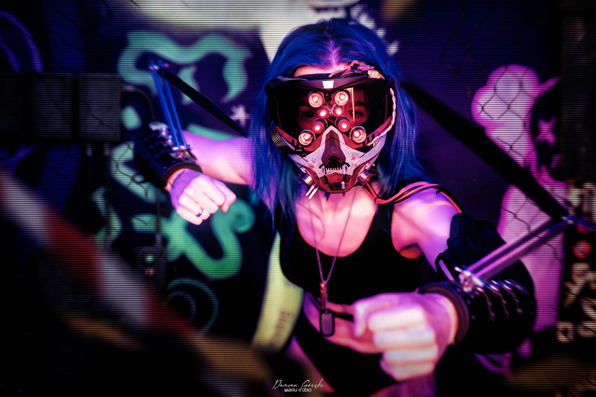 Cyberpunkowa sesja w barze Afterlife w Gdańsku